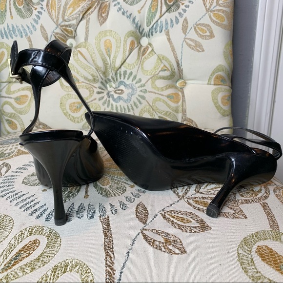 Charles And Keith Black Leather Pumps 34/4 4.5 US - Picture 4 of 4